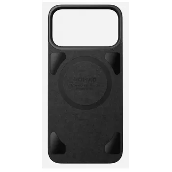 Coque arrière magnétique en cuir NOMAD pour iPhone 17 Pro Max compatible MagSafe, cuir Horween (noir)