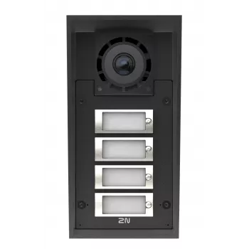 Interphone vidéo IP 2N IP Force 2.0 avec 4 boutons d'appel, IP69K, caméra HD 9151304C