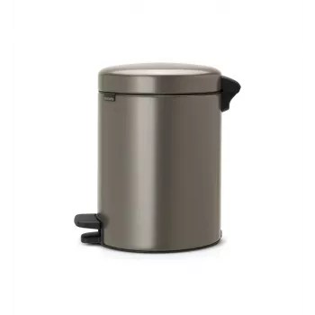 Poubelle à pédale Brabantia NewIcon 5 litres, Platinum