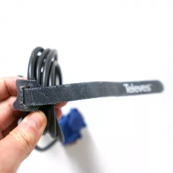 Attaches câbles velcro Televes KBL, lot de 10, noires, 15 mm x 250 mm 200102