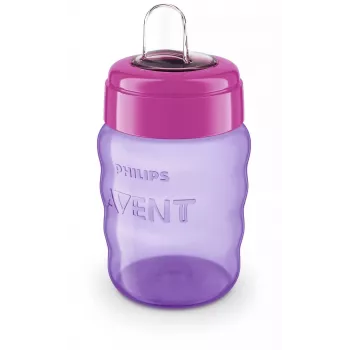 Tasse d'apprentissage Philips AVENT Easy Sip 9m+ 260ml bec en silicone rose