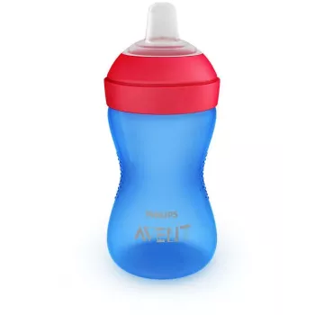 Tasse d'apprentissage Philips Avent My Grippy avec bec souple 300ml, 9M+, bleu