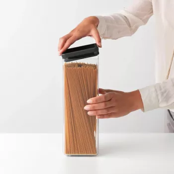 Boîte de conservation carrée Brabantia 2,5L gris foncé
