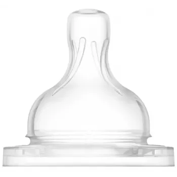 Tétines en silicone pour biberon anti-colique Philips AVENT 1M+, débit lent, lot de 2