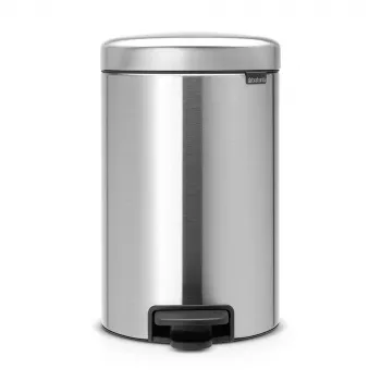 Poubelle à pédale Brabantia NewIcon 12L Matt Steel