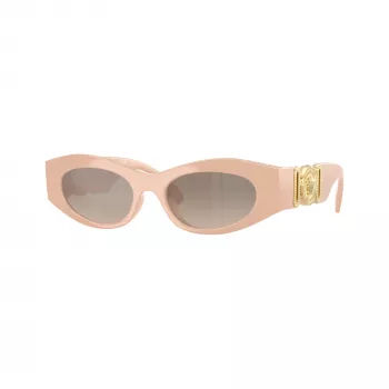 Lunettes de soleil pour femme Versace VE4480U54946I, monture havane, verres marron foncé, 51 mm