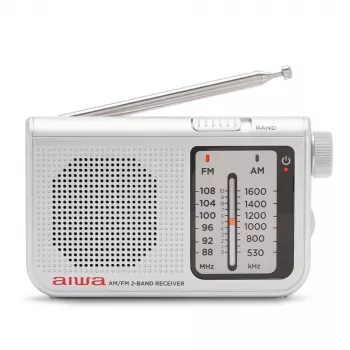 Radio de poche analogique AM/FM AIWA RS-55/SL, gris
