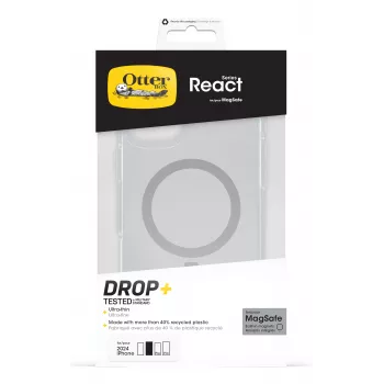 Coque React MagSafe OtterBox pour Apple iPhone 16 Plus - transparente
