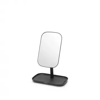 Miroir mural avec étagère ReNew Brabantia, gris foncé