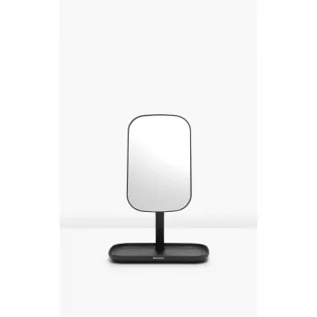Miroir mural avec étagère ReNew Brabantia, gris foncé