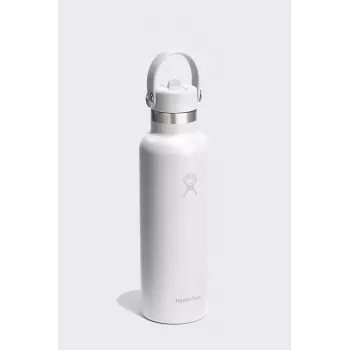 Gourde Hydro Flask 21 Oz Standard Flex Straw Cap (621 ml) - blanche