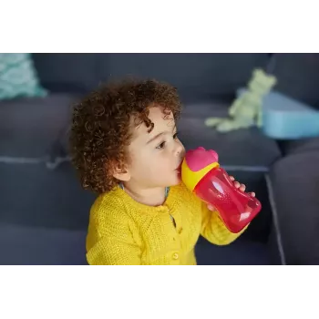 Philips Avent gobelet à paille avec paille flexible, 300 ml, 12m+, rose