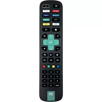 Télécommande de remplacement One For All URC4923 pour Roku TV, fonction apprentissage, 1 appareil, noire