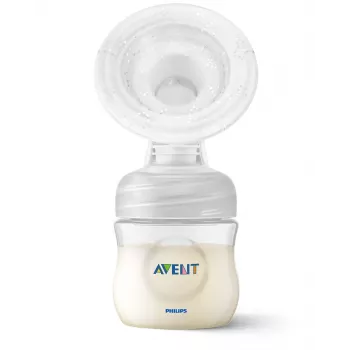 Philips Avent Lotus tire-lait manuel avec 3 pots de conservation et adaptateur