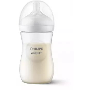 Philips AVENT biberon Natural Response 260 ml, tétine débit moyen, 1m+
