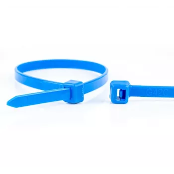 Serre-câbles bleus WKK 100 x 2,5 mm, 100 pièces, polyamide 6.6 11032671