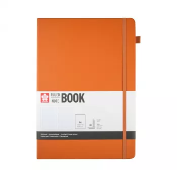 Carnet Sakura DIN A4 ligné, couverture rigide ambre, 160 pages 94146605