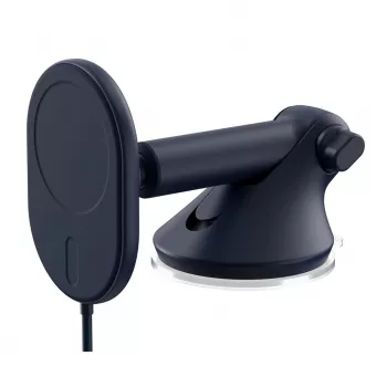 Chargeur sans fil magnétique iOttie Velox pour tableau de bord et pare-brise - charge rapide Qi 7,5 W, compatible MagSafe, noir