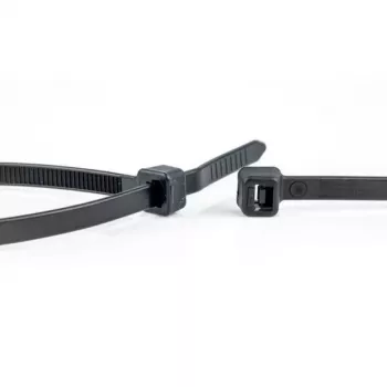 Serre-câbles en plastique noirs stabilisés aux UV WKK 530 x 9 mm, lot de 100 110299071