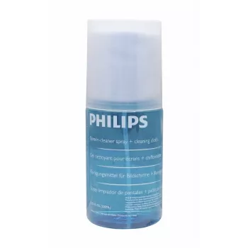 Kit de nettoyage d'écran PHILIPS SVC1116B/10 pour LED, LCD, plasma, OLED, smartphones, tablettes, ordinateurs portables, téléviseurs - spray gel 200 ml + chiffon microfibre