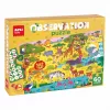 Puzzle d'observation AGIPA Junior La Savane, 60 pièces, boîte en carton, 4+ ans 19221