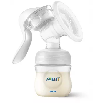 Tire-lait manuel Philips Avent Lotus avec biberon de 125 ml