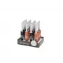 Briquet utilitaire Brabantia 127267 – briquet à gaz butane rechargeable avec flamme réglable, sécurité enfant, allumage piézoélectrique, noir