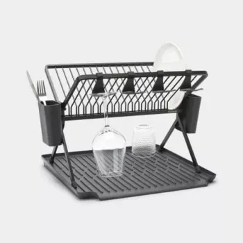 Égouttoir à vaisselle pliable Brabantia, grand, gris foncé