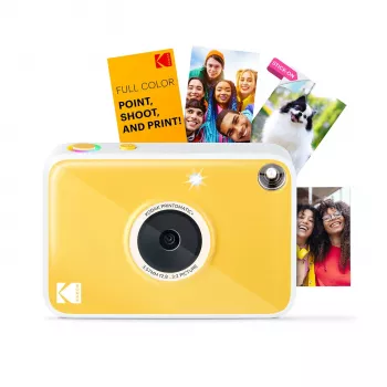Kodak RODOMATICPYL appareil photo instantané numérique avec impression ZINK Zero Ink, 10 MP, écran LCD 3,5 inch, Bluetooth, USB-C, microSD