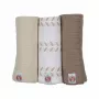 Lodger Swadler Solid Matcha emmaillotage en coton, Birch, 70x70 cm, lot de 3