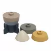 BABY'S ONLY tour d'empilement en silicone fusée, tons terre, 0+ mois