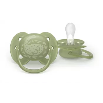 Sucette Philips Avent Ultra Soft Neutral, 18M+, lot de 2