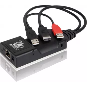 Émetteur KVM over IP ADDER ALIF101T-HDMI - HDMI, USB, audio, Cat5e/Cat6/Cat7, 2560x1600@60Hz, aluminium noir