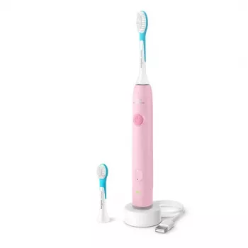Brosse à dents électrique sonique connectée Bluetooth Philips Sonicare For Kids, rose