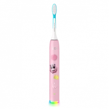 Brosse à dents électrique sonique connectée Bluetooth Philips Sonicare For Kids, rose