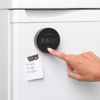 Minuteur de cuisine Brabantia avec aimant, gris foncé