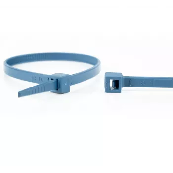 Serre-câble détectable par métal WKK 150126671 200 x 4,8 mm bleu (pack de 100)