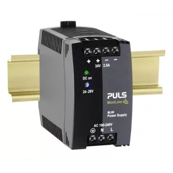 PULS MiniLine ML60.242 DIN Rail Power Supply 24V DC 2.5A 60W
