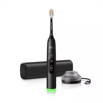 Brosse à dents électrique sonique Philips Sonicare DiamondClean 8000, noire