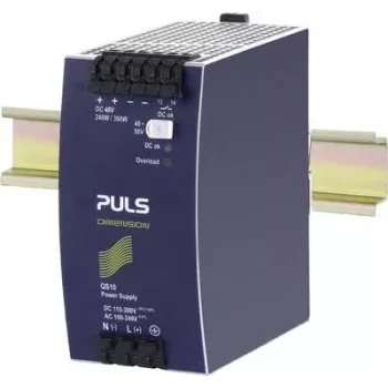 PULS QS10.481-D1 DIMENSION DIN Rail Power Supply, 48 V DC, 5 A, 240 W, 1 Output