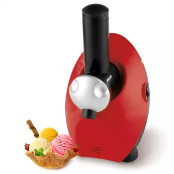 Sorbetière Trebs 99283-B avec bol à congélation, 1,5 L, rouge