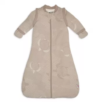 Gigoteuse bébé Lodger Hopper Matcha Turtle avec manches amovibles, beige, 50/62