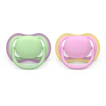 Sucette Philips Avent Ultra Air 6-18 mois, lot de 2, design animal