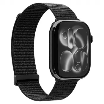 Bracelet Spigen WBF01 pour Apple Watch 8/9/10/11/SE/Ultra (44/45/46/49 mm), noir