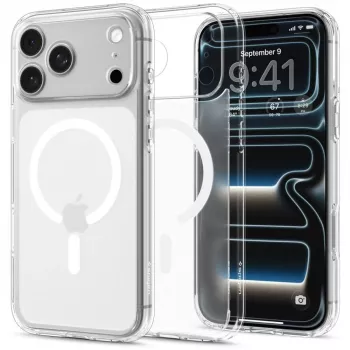 Coque MagSafe Spigen Ultra Hybrid Mag pour iPhone 18 Pro / 17 Pro - Frost White