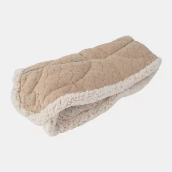 Moufles de poussette Lodger Warmer Folklore en polaire, beige