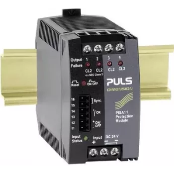 PULS DIMENSION PISA11.CLASS2 4-Channel Electronic Fuse Module 24 VDC, 4 x 3.7 A