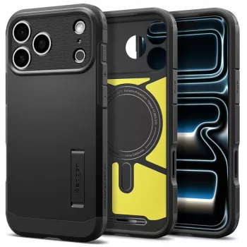 Coque Spigen Tough Armor T MagSafe pour iPhone 18 Pro / 17 Pro - Noire