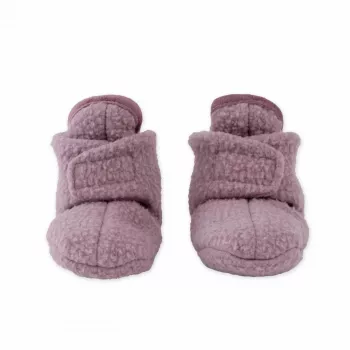 Lodger Slipper Teddy Baby Slippers, Rose, 3-6 Months