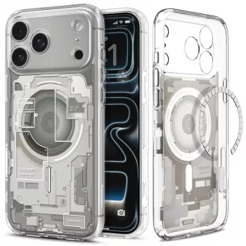 Coque SPIGEN Ultra Hybrid MagSafe iPhone 17 Pro Max / 18 Pro Max Zero One Natural Titanium